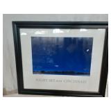 Night Sky Over Cincinnati Framed Print