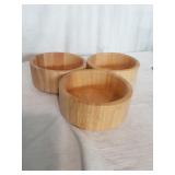 Set of 3 Bamboo Bowls
