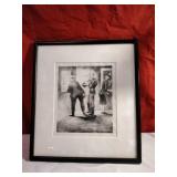 Pencil Art, a man kissing a picture