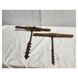 Pair of Antique Hand Drills