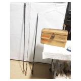Old Pal/ Woodstream Tacklebox and 3 Poles