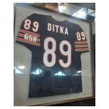 Ditka Framed Jersey