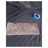 Antique 1924 Ohio License Plate