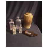 Vintage Ceramic Jar and Bottles.
