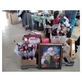 Large Skid Lot of Christmas Decor
