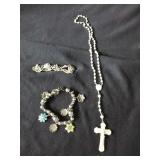 Two Beaded bracelets  +