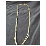 Gold-Tone Triple Chain Necklace