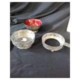 Vintage silver plated bowl and more