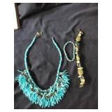 Turqouise bracelets and necklace