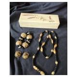 Leopard spotted jewelry set