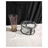 Glass And Metal Centerpiece