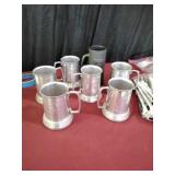 Playboy Aluminum And 1 Glass Mug