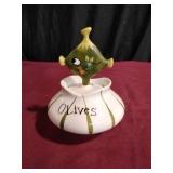 Vtg Holt Howard Pixie Olive Jar