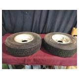 Pair of Duro Trailer Tires