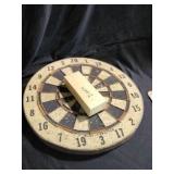 Vtg 1950's Cork Dartboard