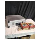 Metal Travel Case and 2 Crayola Tins