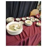 Crown Potteries Grandma Moses Dinnerware