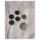 Cincinnati Bus Tokens and other tokens