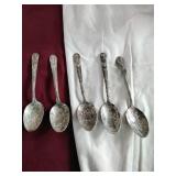 Wm Rogers Presidential Spoons (5)