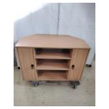 Small Corner TV Stand / Media Cabinet