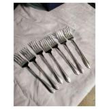 Seven Stratford plated 6' forks