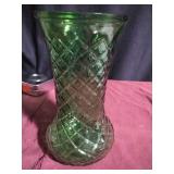 Hoosier Glass Green Glass Vase