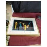 Looney Tunes Pez Dispensers in Shadow Box