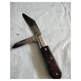 Vtg Barlow 2 Blade Folding Pocket Knife