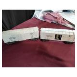 Pair of Vtg Lionel Refrigerated Milk Cars