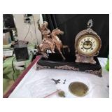 Antique New Haven Knight Figural Clock