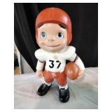 Vtg Atlantic Mold Smiley Football Ceramic Figure