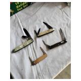 4 Vtg Pocket Knives,