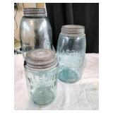 Vtg  BlueMason's Jars (3)