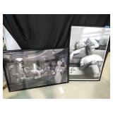 2 Framed Marilyn Monroe James Dean Posters