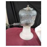Antique Pressed Glass Fountain Syrup Dispenser