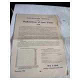 Vtg 1924 Tax-Payers Notice Village Madeira