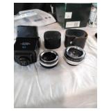 Vintage Vivitar Camera Lenses & Flash