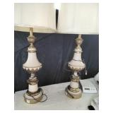 Pair of Vtg Stiffel Brass Table Lamps