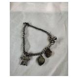 Vtg Sorority Charm Bracelet
