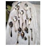 Mid Century Silverplate Serving Spoons,