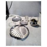 Silverplated Basket and Tray