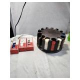 1950's/60's Wood Poker Chip Carousel