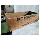Encyclopedia Americana Wood Crate
