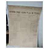 Cincinnati Post Embossed Newspaper Printers block