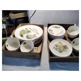 Crown Potteries Grandma Moses Dinnerware