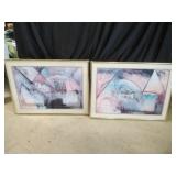 Pair of Jay Hall Framed Prints