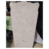 Scalloped Beige Marble Slab