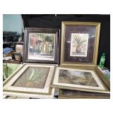 Vtg Landscape and Botony Prints