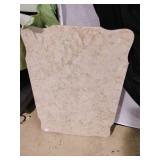 Scalloped Beige Marble Slab