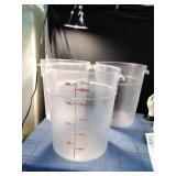 3) 22qt Mixing Buckets